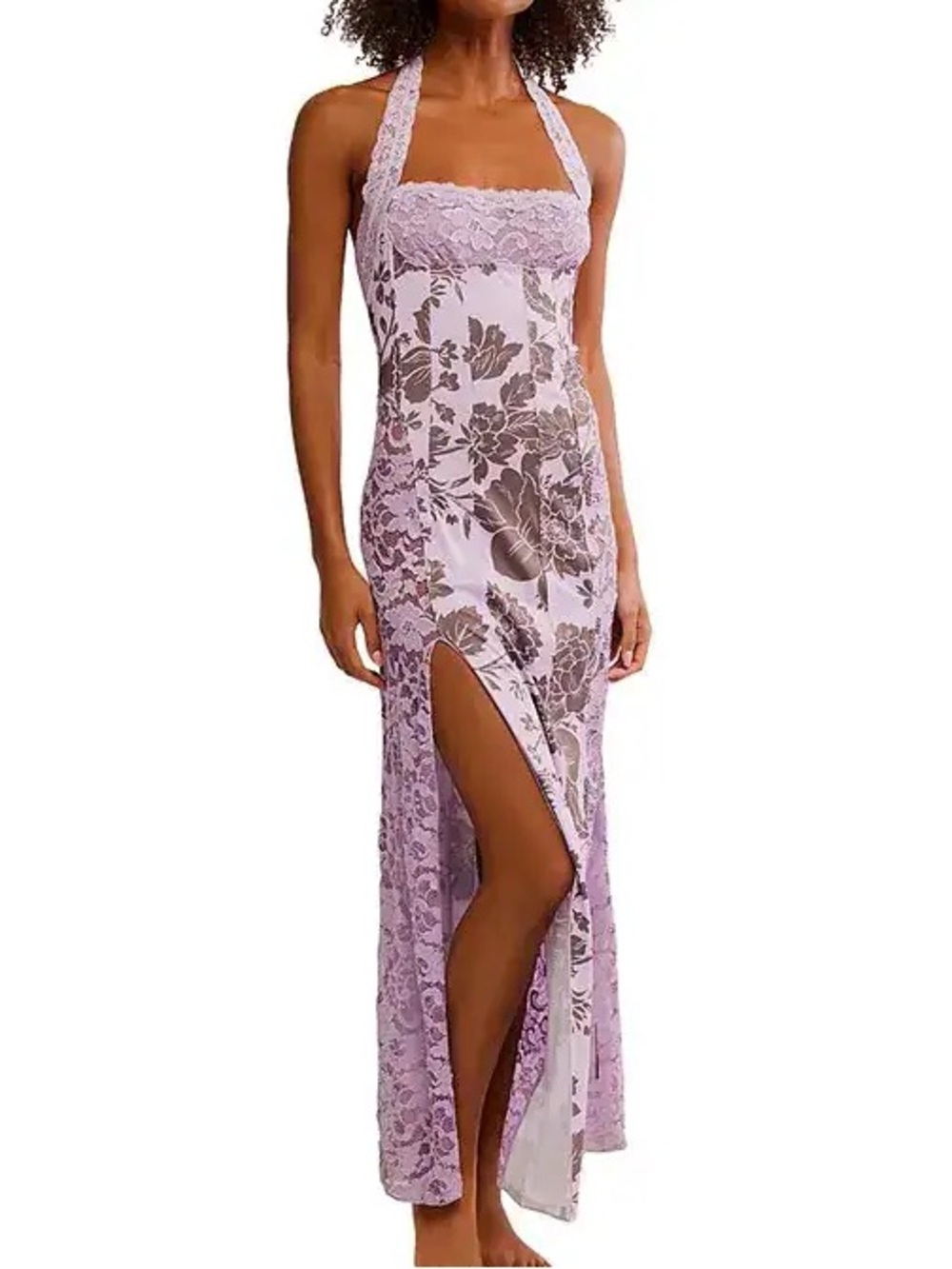 NEW Free People Love You Most Printed Maxi Slip Size L